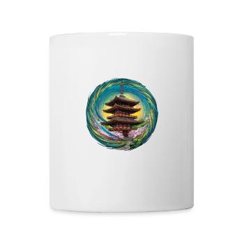 Japanischer Haus Kominka für einen Japan Fan - Tasse - Weiß - Vorne