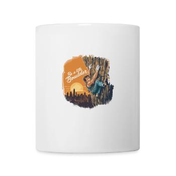 Be a little Boulder für einen Kletterer Boulder - Tasse - Weiß - Vorne