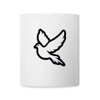 Colombe Pidgeon de la Paix - Religion Design - Mug blanc - blanc - Devant