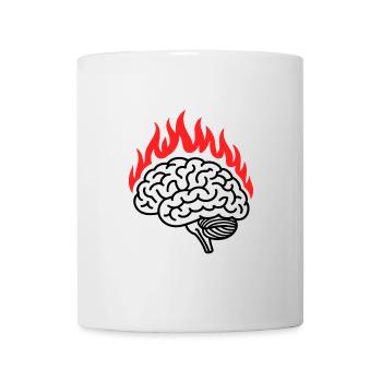 Trop réfléchir - Citation introvertie amusante - Mug blanc - blanc - Devant