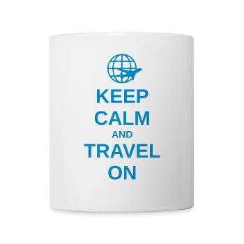 KEEP CALM AND TRAVEL ON - Tasse - Weiß - Vorne