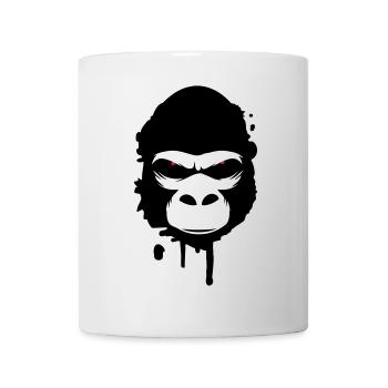 gorilla head Graffiti - Mug - white - Front