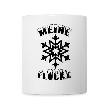 Meine Flocke Schnee Winter Liebe Geschenk - Tasse - Weiß - Vorne