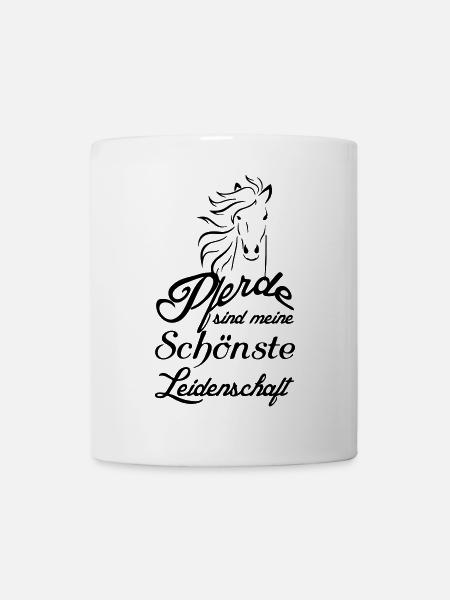 Pferde Pferd Reiten Reiter Liebe Geschenk - Tasse - Weiß