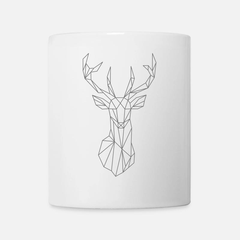 hirsch - Tasse - Weiß