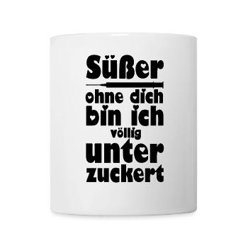 Süßer, Liebe, Paar, verliebt, lustig, Geschenk - Tasse - Weiß - Vorne