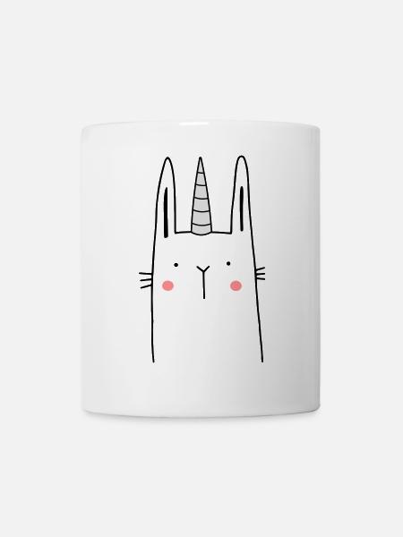 Einhorn Hase - Tasse - Weiß