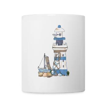 Vintage Leuchttrum und Sc - Tasse - Weiß - Vorne