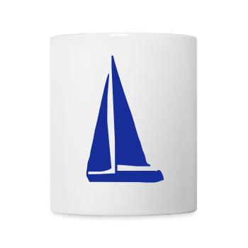 bateau à voiles - Mug blanc - blanc - Devant