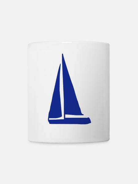 segelboot - Tasse - Weiß