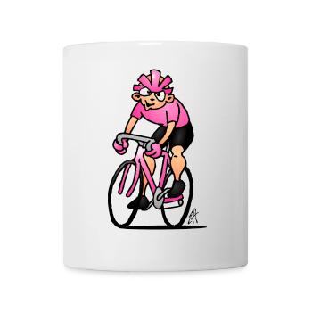 Determined Cycling Illustration - Mug - white - Front