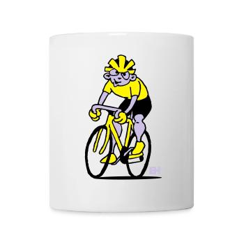 Radfahrer - Radsport - Tasse - Weiß - Vorne