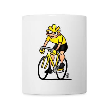 Radfahrer - Radsport - Tasse - Weiß - Vorne