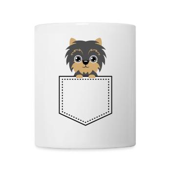 Animal de poche Yorkshire Terrier - Mug blanc - blanc - Devant