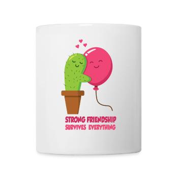 Cactus and balloon - friends - friendship - love - Mug - white - Front