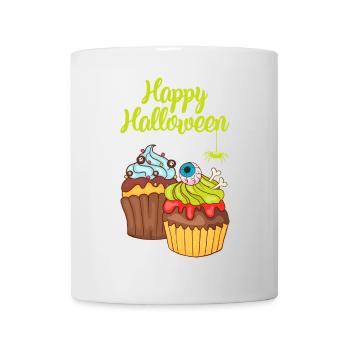 Gâteau au muffin Halloween - Mug blanc - blanc - Devant