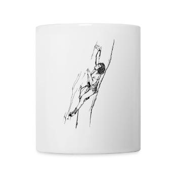 80s climbing motif - Mug - white - Front