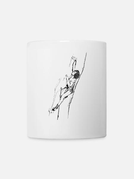 Motif d’escalade des années 80 - Mug blanc - blanc