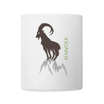 ALMVOLK Steinbock - Tasse - Weiß - Vorne