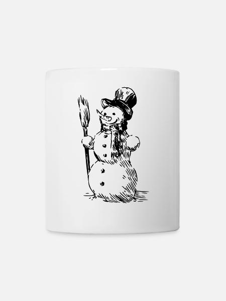 Bonhomme de neige - Mug blanc - blanc