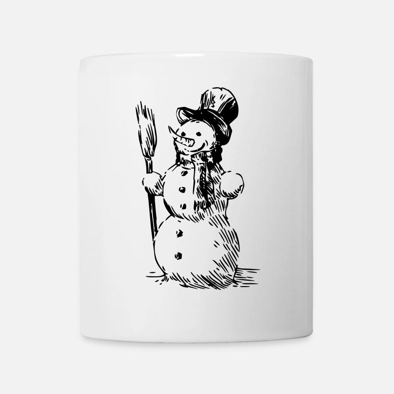 Bonhomme de neige - Mug blanc - blanc