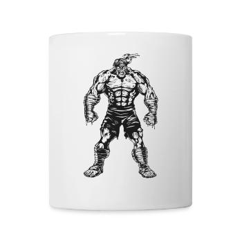 Zombie Momie effrayant Halloween carnaval costume - Mug blanc - blanc - Devant