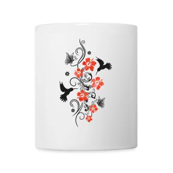 Hummingbird Hibiscus Hibiscus Hawaiian Aloha - Mug - white - Front
