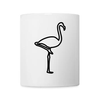 flamant - Mug blanc - blanc - Devant