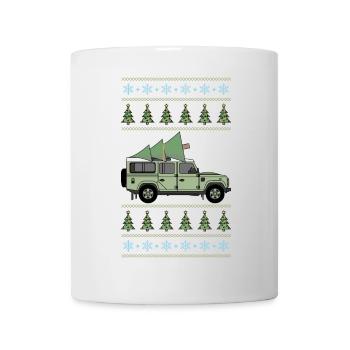 Defender 110 - Arbre de Noël - Mug blanc - blanc - Devant