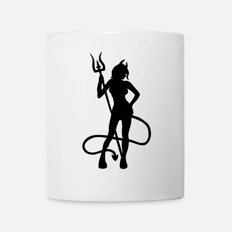 Weiblicher Teufel - Tasse - Weiß