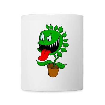 Plante carnivore - Mug blanc - blanc - Devant