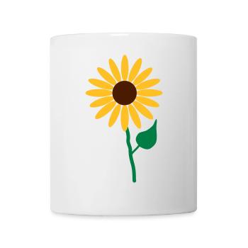 Blume - Tasse - Weiß - Vorne