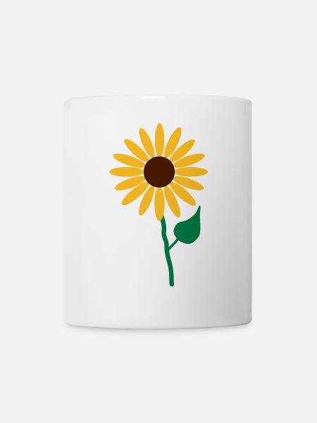 Blume - Tasse - Weiß