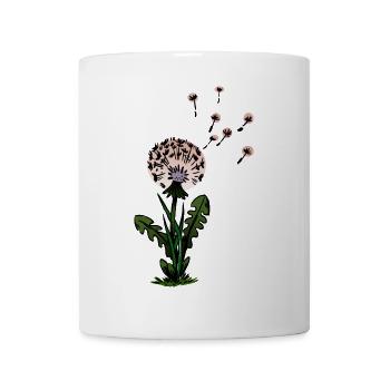Löwenzahn Träumerische Blüten - Tasse - Weiß - Vorne