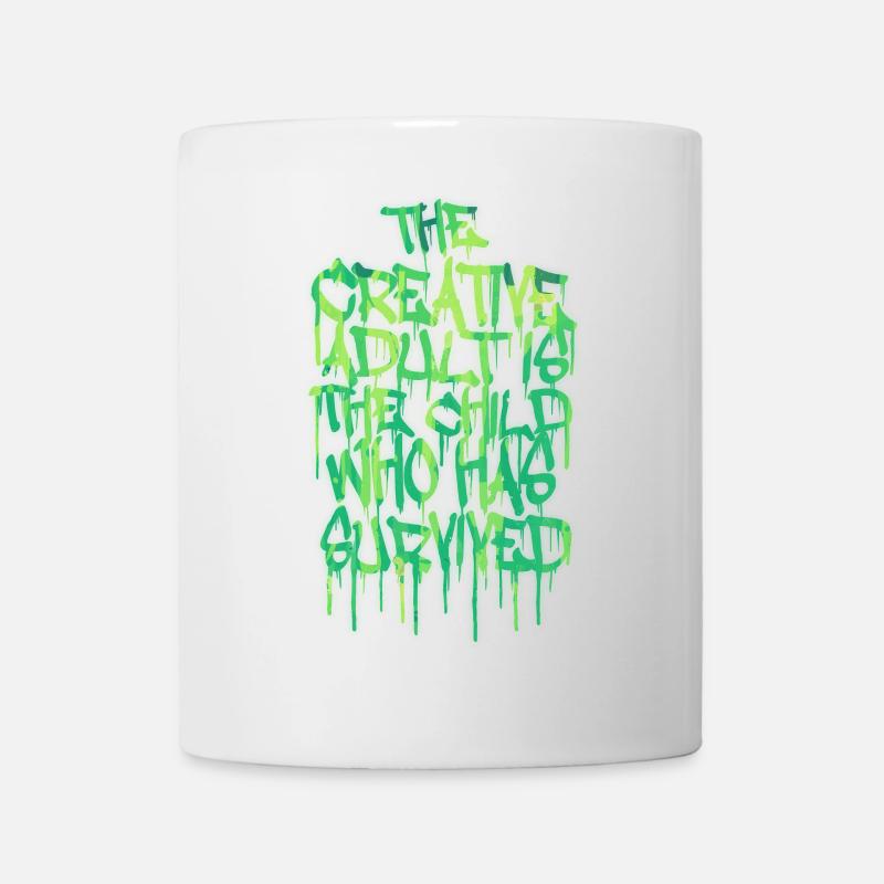 The Creative Adult is the Child Who Has Survived - Mug blanc - blanc