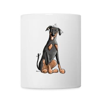 Funny Doberman Pinscher - Mug - white - Front