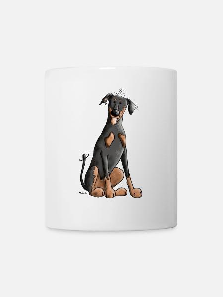 Funny Doberman Pinscher - Mug - white