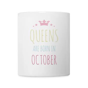 Queens Are Born In October - Tasse - Weiß - Vorne