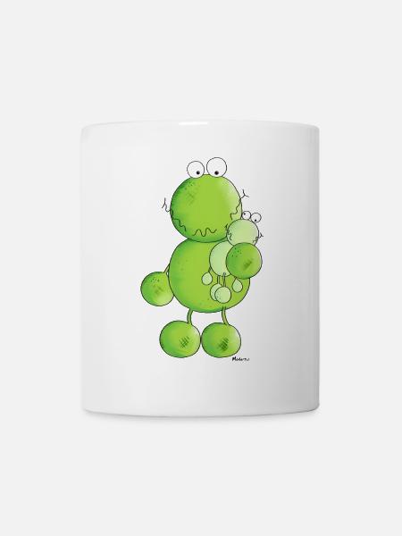 Verspielter Frosch - Tasse - Weiß