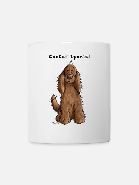 Drôle Cocker Spaniel - Mug blanc - blanc