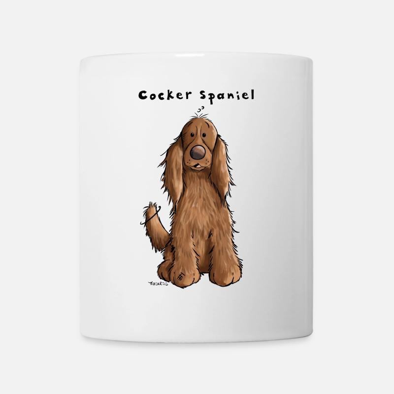 Drôle Cocker Spaniel - Mug blanc - blanc