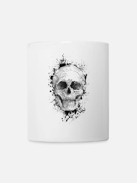 Crâne - Mug blanc - blanc