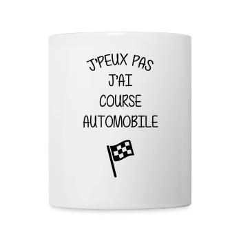 Course Automobile / Voiture / Sport / Sportif - Mug blanc - blanc - Devant
