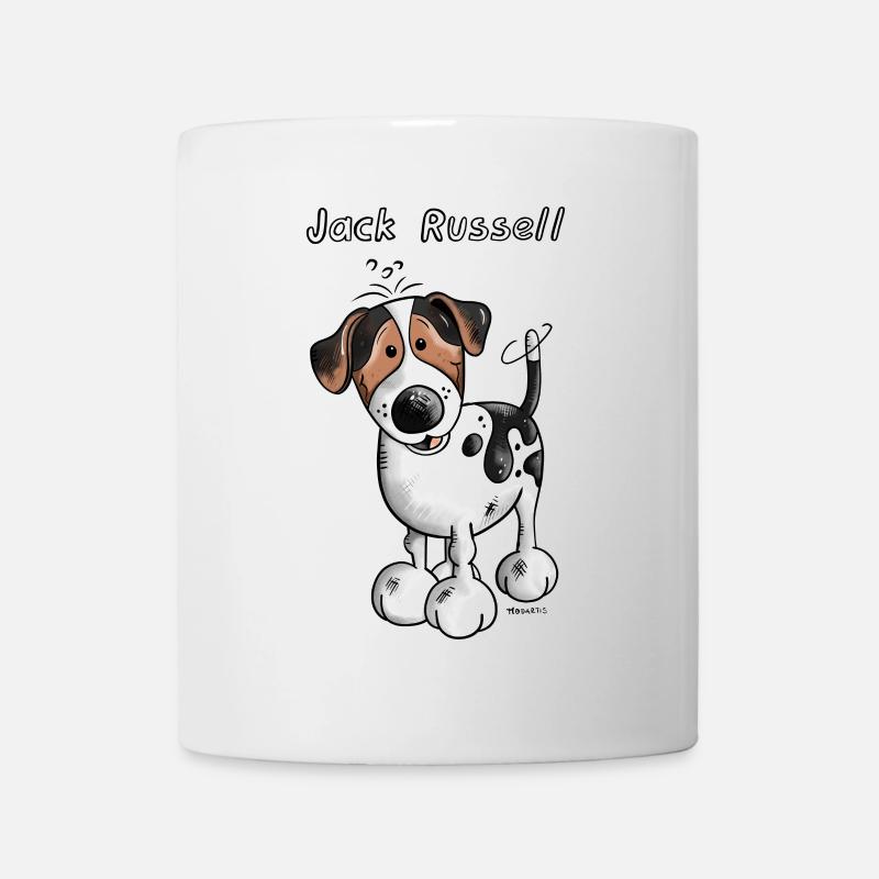Da ist der Jack Russell - Tasse - Weiß