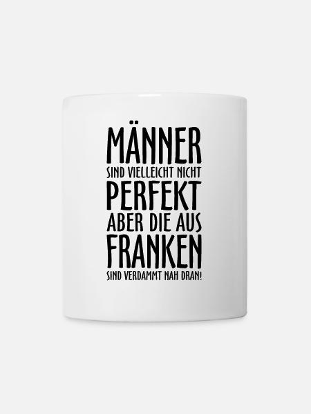 Männer aus Franken (Schwarz) Fränkische Jungs - Tasse - Weiß