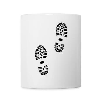 Footprints, hiking (super cheap) - Mug blanc - blanc - Devant