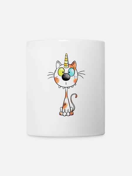 Katzecorn - Tasse - Weiß