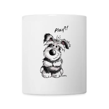 Play Schnauzer - Tasse - Weiß - Vorne