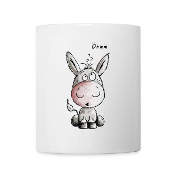 Öhmmm Esel - Eselchen - Comic - Tiere - Tasse - Weiß - Vorne