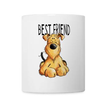 Airedale Terrier mein bester Freund - Geschenk - Tasse - Weiß - Vorne